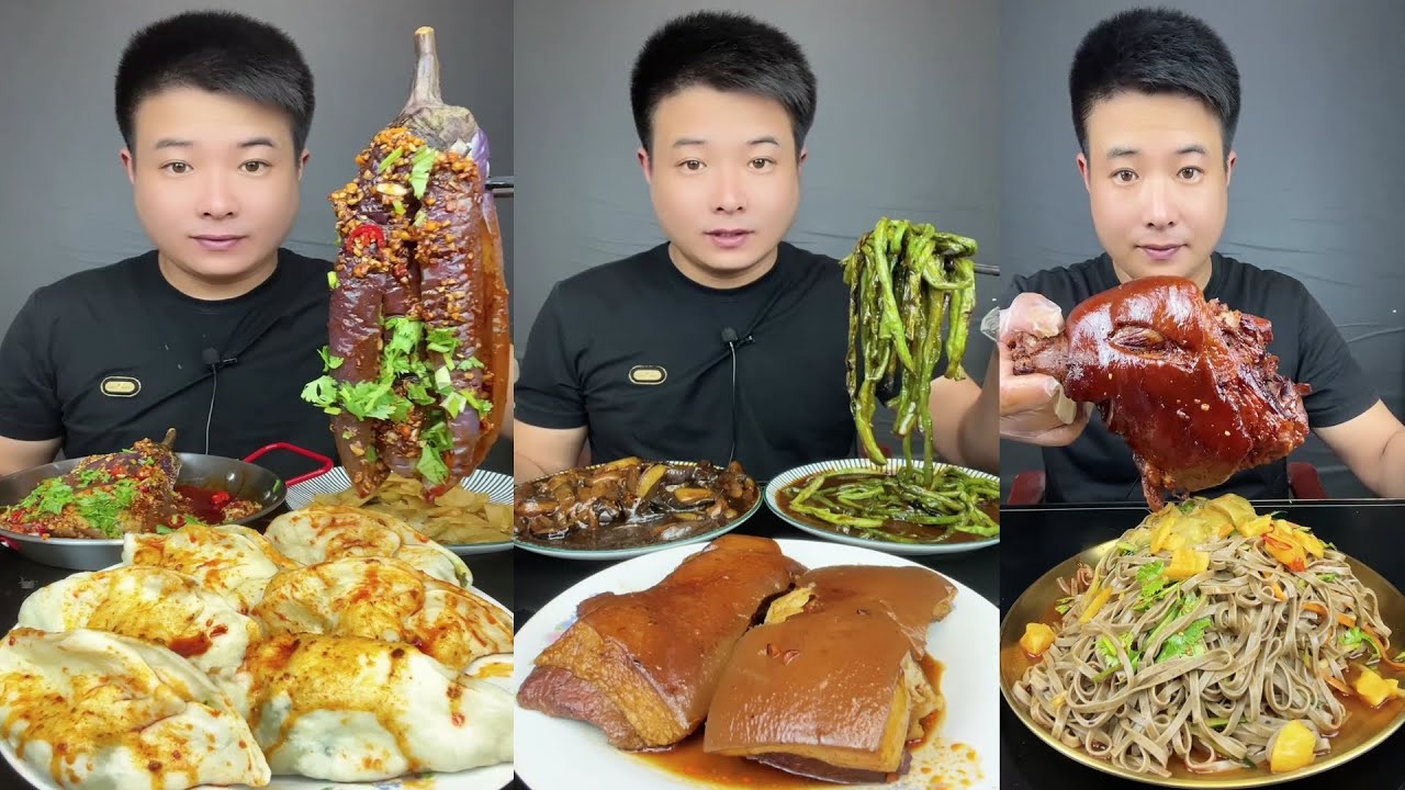 ASMR MUKBANG | SPICY BRAISED PORK BELLY |  EATING SHOW | EATING SHOW | Eat Beef Ribs #food #303