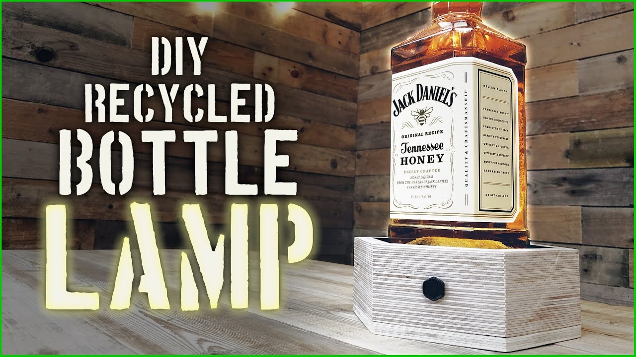 ALCOHOL BOTTLE LAMP! | JD Honey.. Hexagon.. Bees.. GET IT? 🐝
