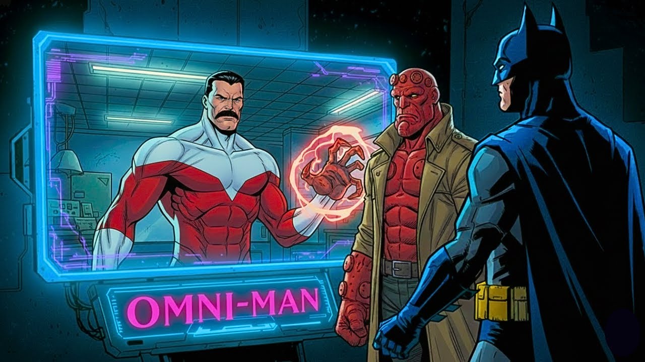 Batman and Hellboy Discuss 'CONTINGENCY PLAN for OMNI-MAN'
