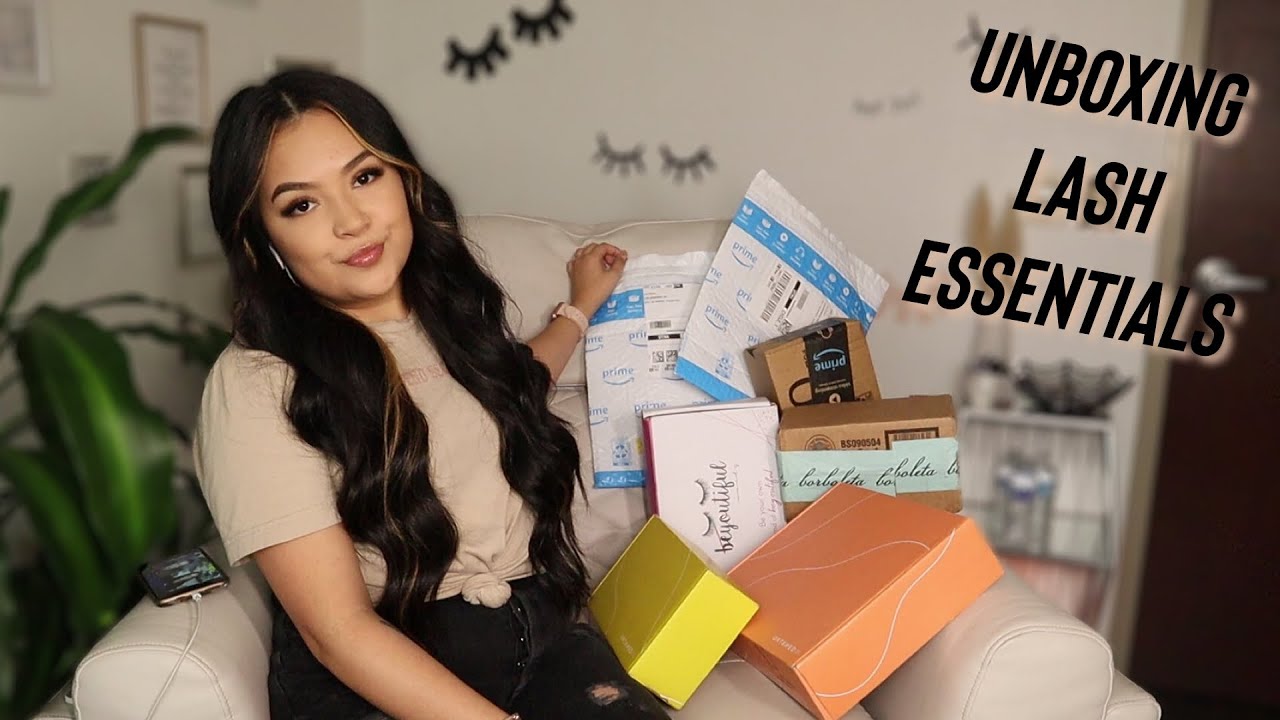 UNBOXING MY EYELASH EXTENSION ESSENTIALS | MUST HAVE PRODUCTS