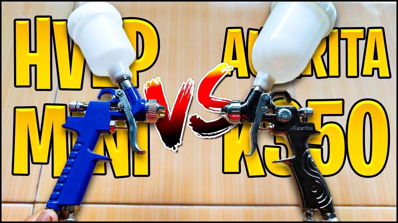 Perbandingan 2 Spray Gun HVLP Mini vs  Auarita K350