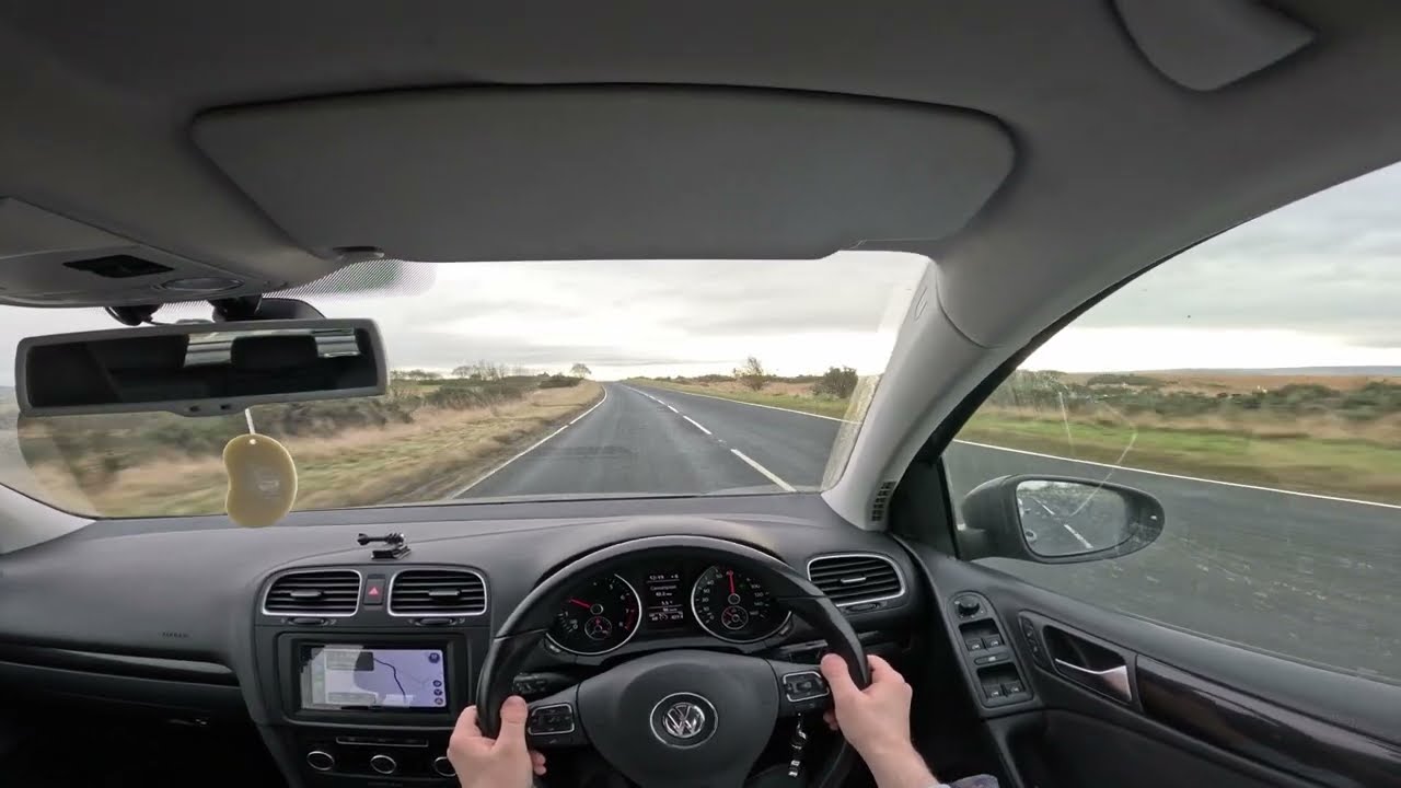 UK Rural Roads POV Drive || Steep Hills and Open Fields