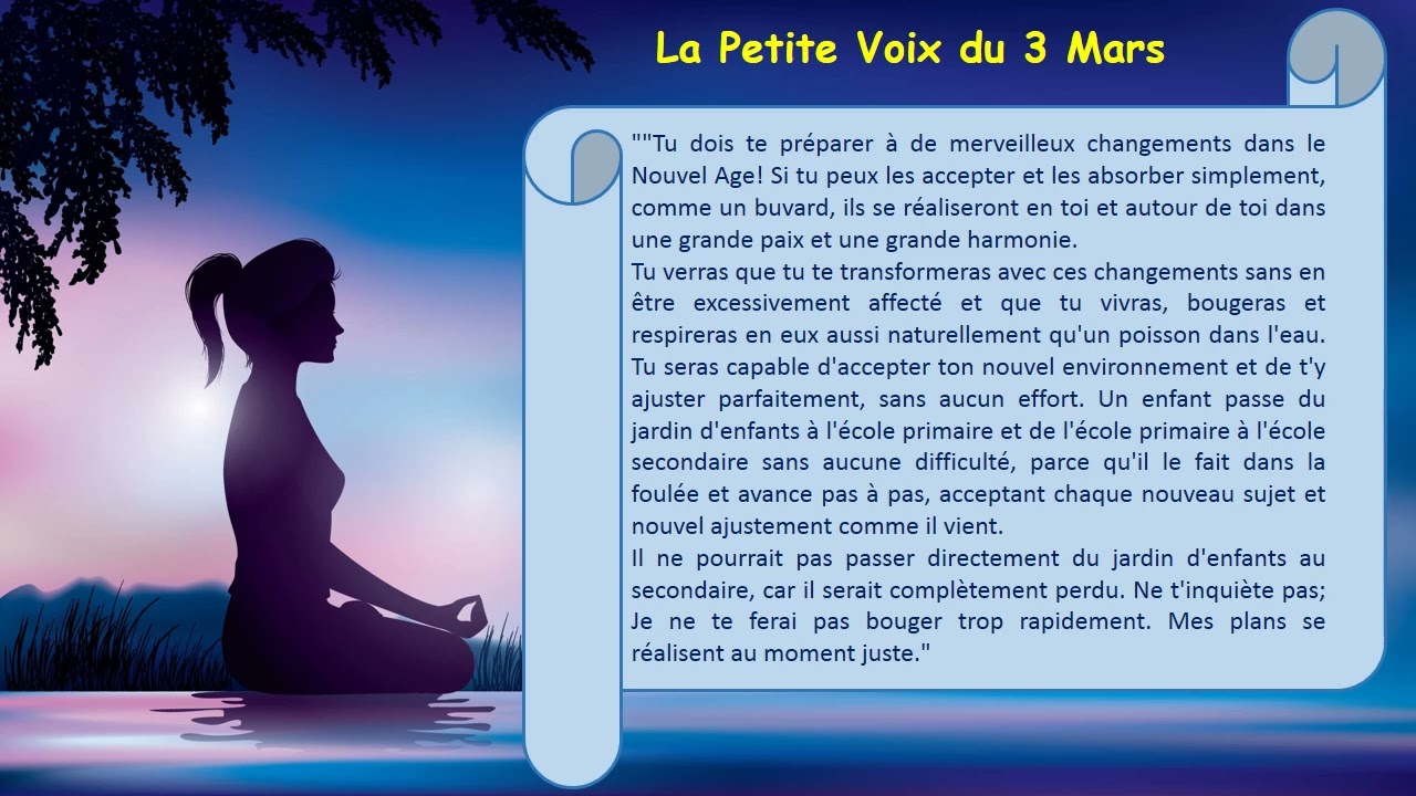 La Petite Voix Enchantée du  3 Mars