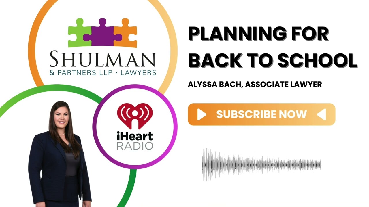 iHeart Radio: Planning for Back to School - Featuring Alyssa Bach, Shulman & Partners