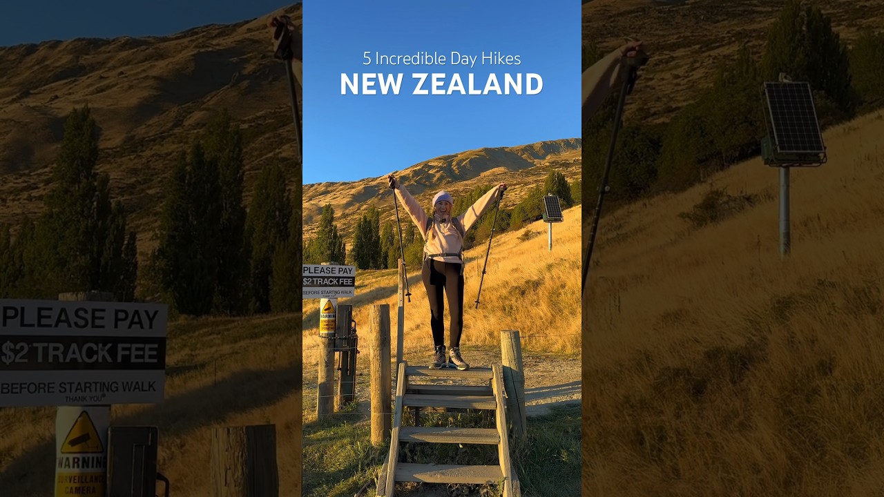 5 Incredible Hikes in NEW ZEALAND 🇳🇿 #newzealand #nztravel #travelnz #hike #hiking #nz