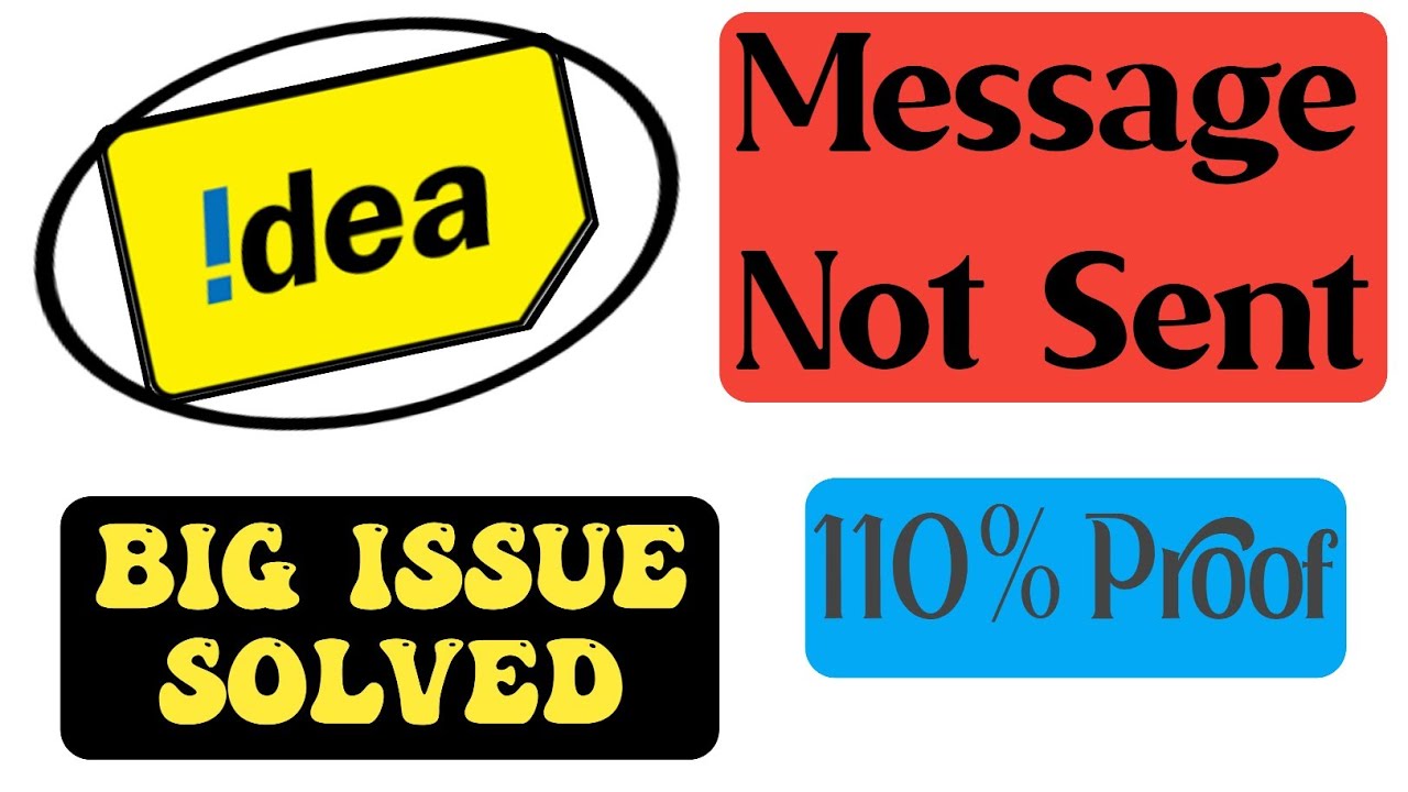 Idea Message Not Sent Problem | Message Not Sent | Message Not Sent Android Error | Idea Message |