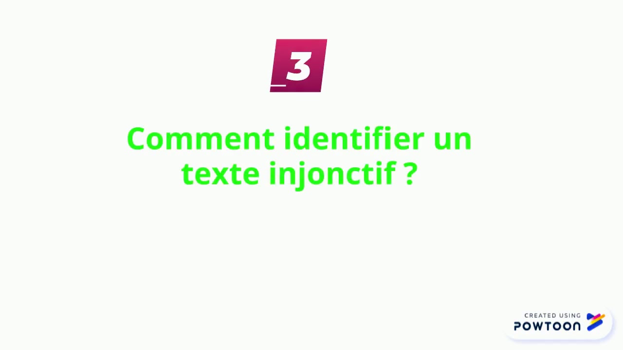 Le texte injonctif