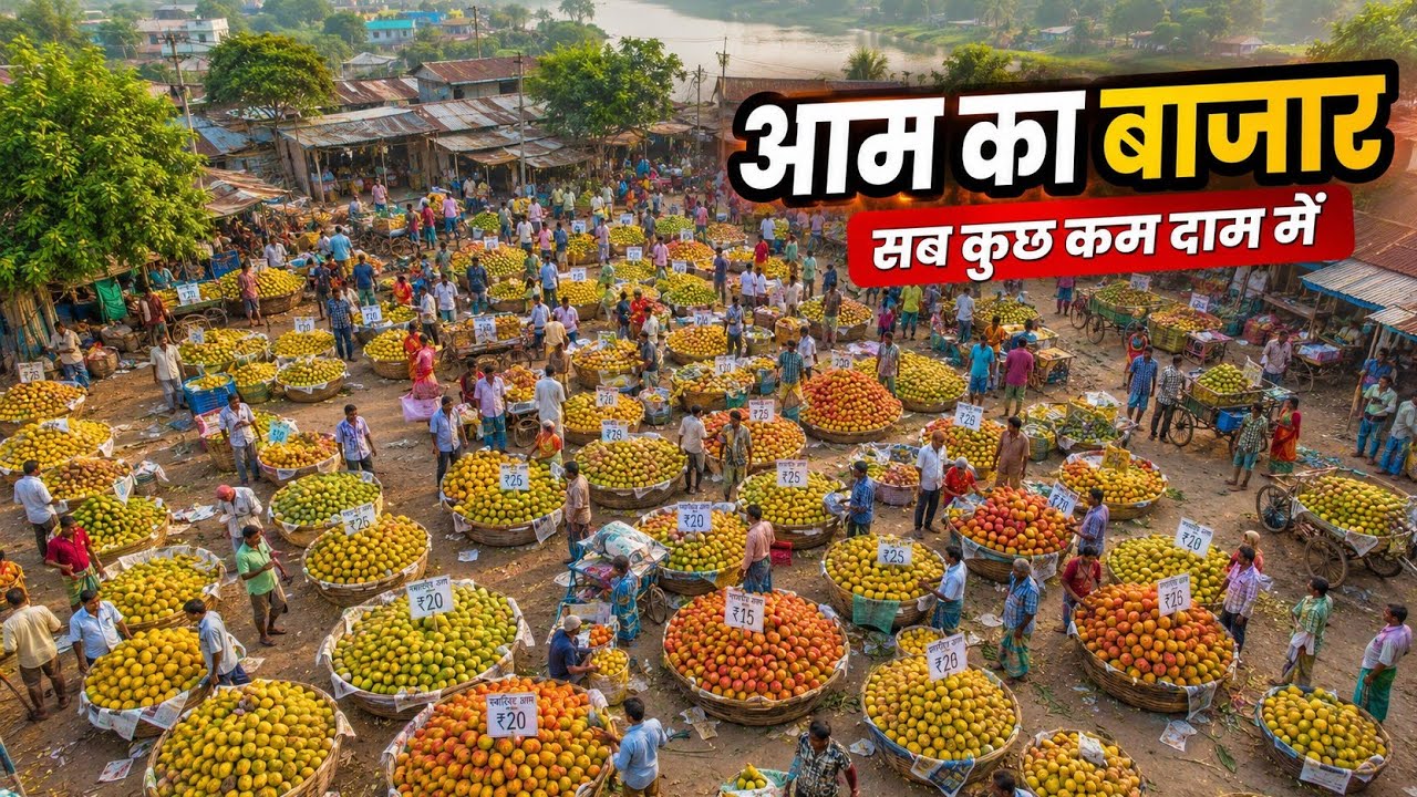 India's Biggest Mango Market 🥭 | Cheapest Mangoes You&rsquo;ll Ever See