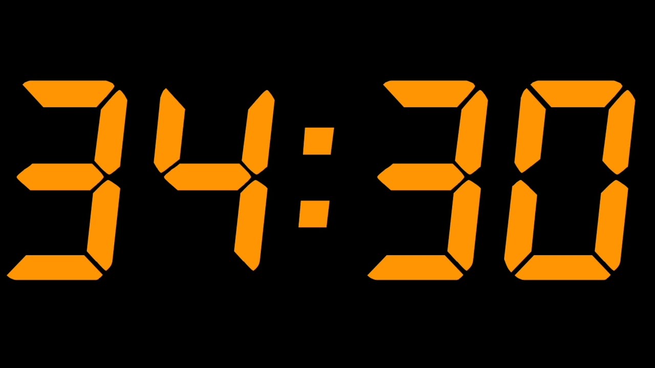 34 MINUTE and 30 SECONDS TIMER-YouTube