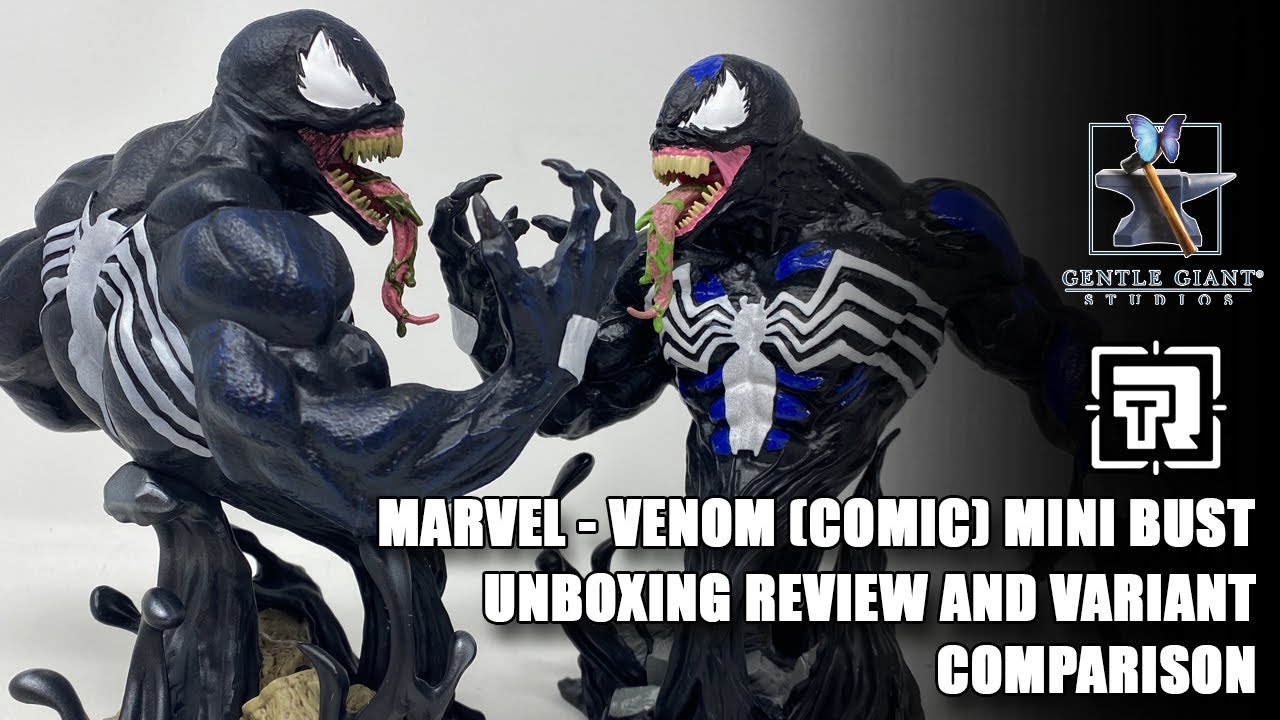 Marvel - Venom Comic Mini Bust Unboxing Review and Variant Comparison