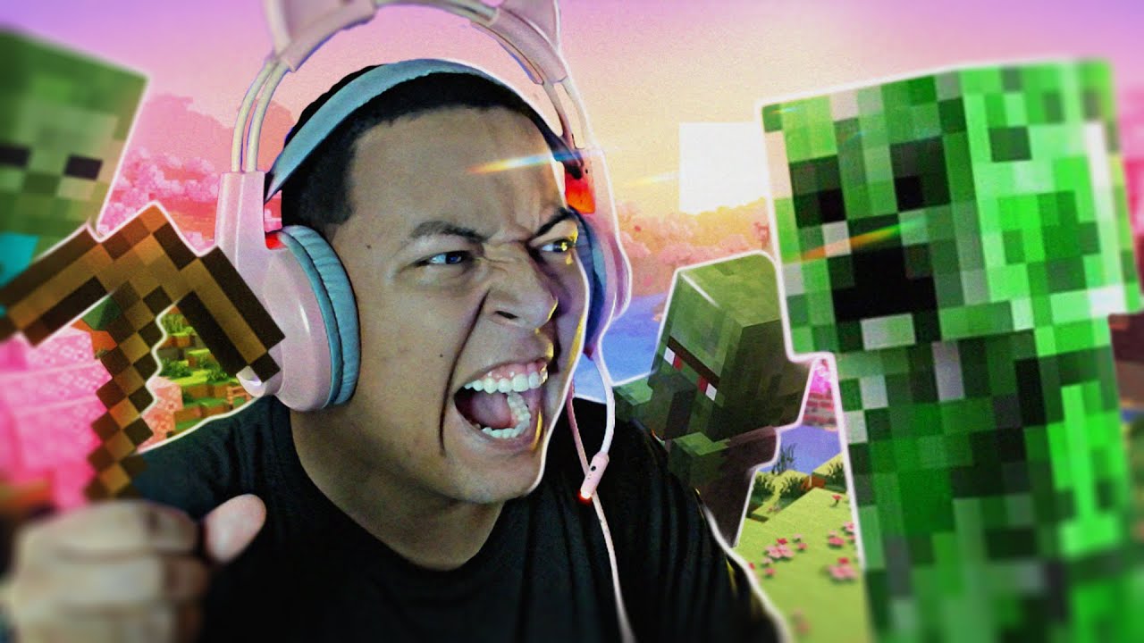 Eu Tenho medo de creeper!!! Minecraft
