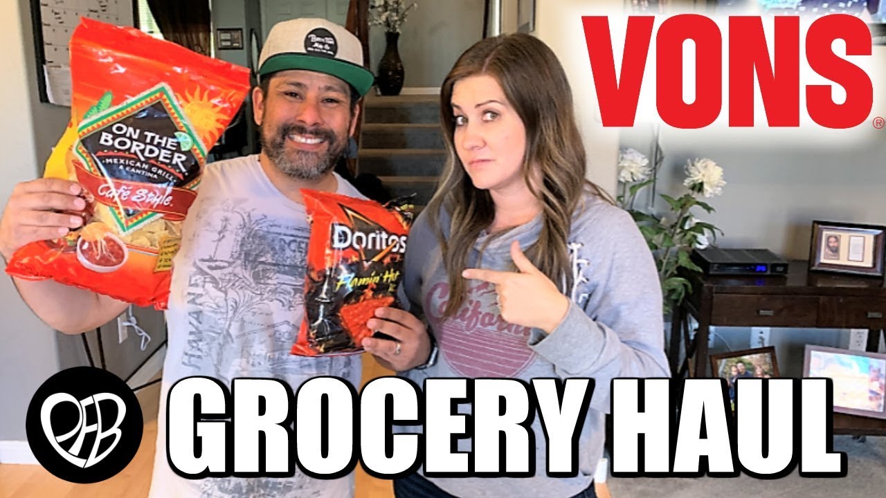 VONS GROCERY HAUL | HUSBAND SHOPS FOR GROCERIES FOR SICK KIDS | SHOPPING FOR FAMILY GROCERIES