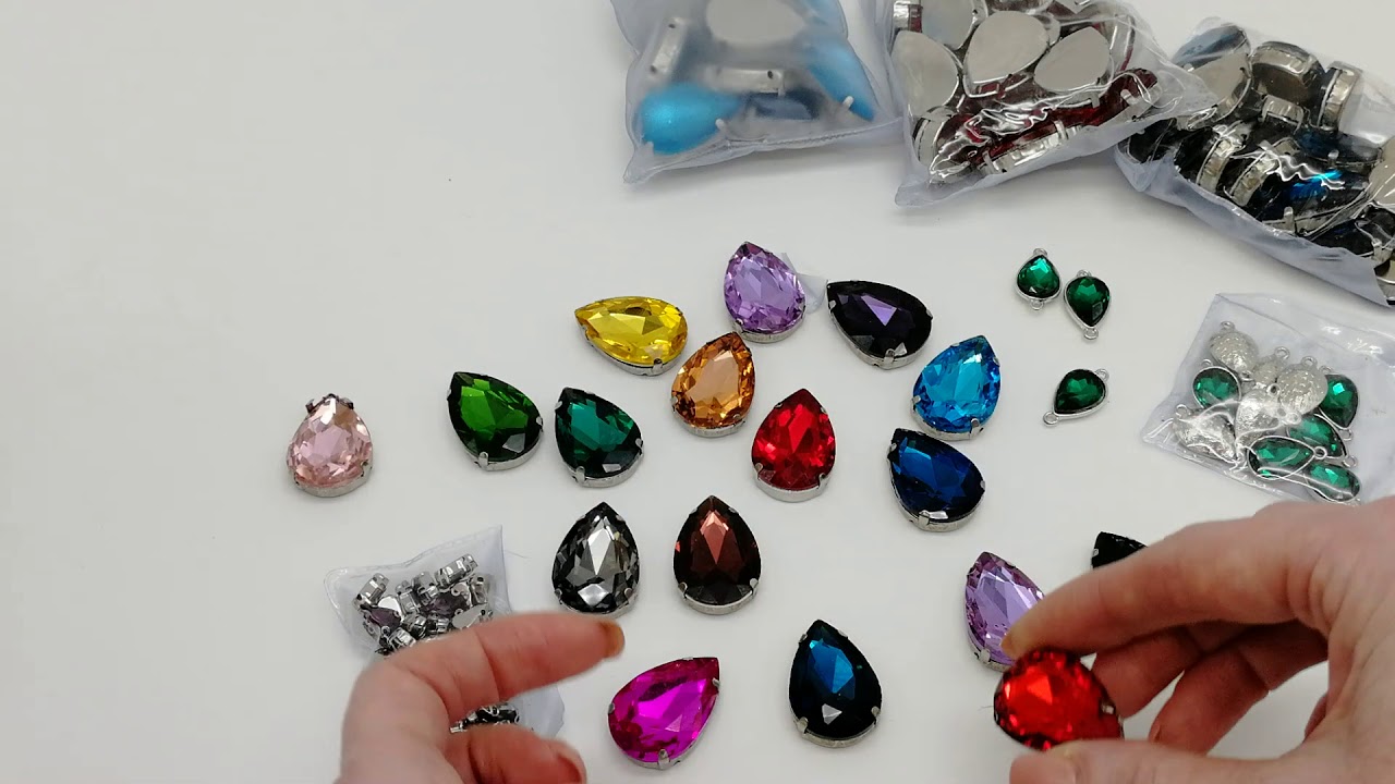 Кристаллы в цапах с AliExpress.