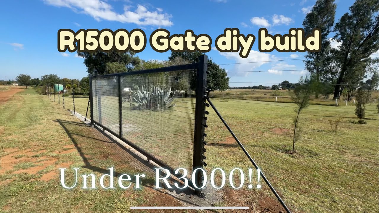 Building a R15 000 steel Gate step by step under R3000 budget with no Welding Experience #diy#asmr