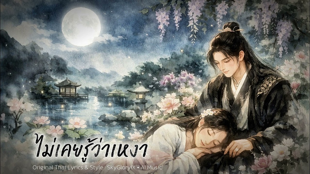 ไม่เคยรู้ว่าเหงา [Lyrics Video | Original Thai Lyrics & Style : @SkyGloryIX  | AI Music