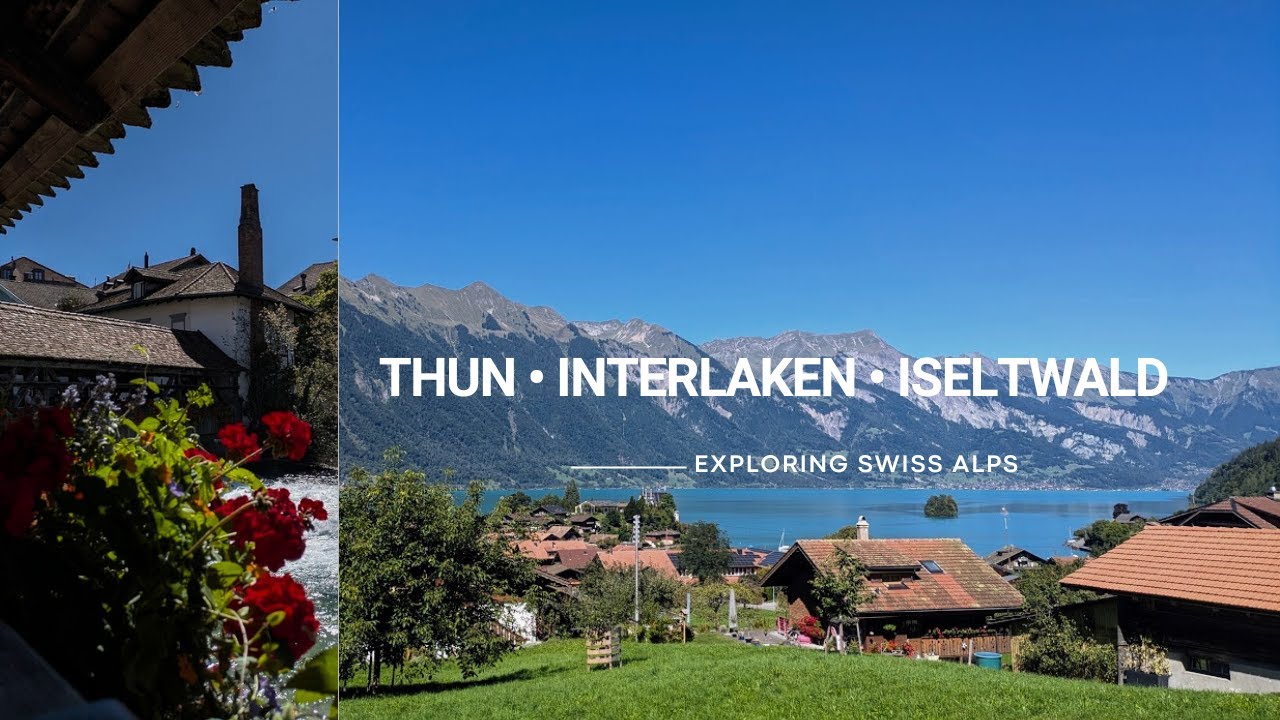 Titre:Discovering Switzerland: Walking Tour of Thun, Interlaken & Iseltwald | Swiss Alps 4K 🇨🇭🏡