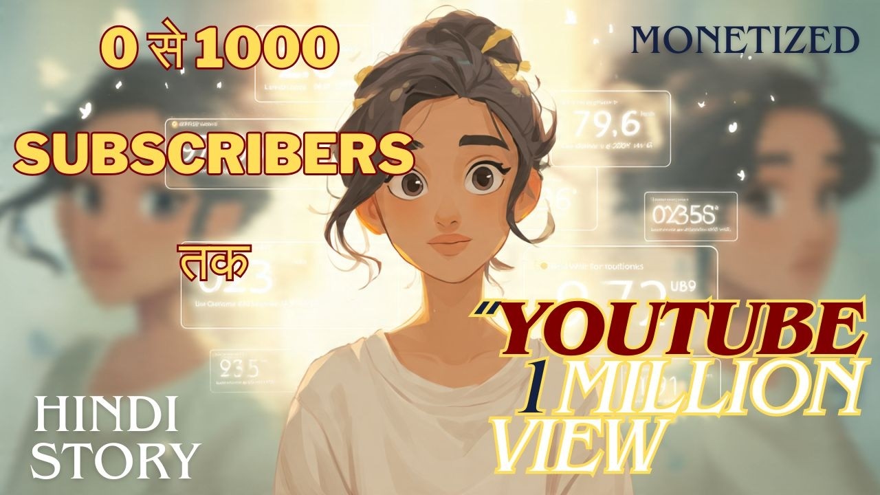 “0 से 100 Subscribers तक | एक लड़की का YOUTUBE सफर | HINDI ANIMATED STORY| ANIMATED KAHANIYA |