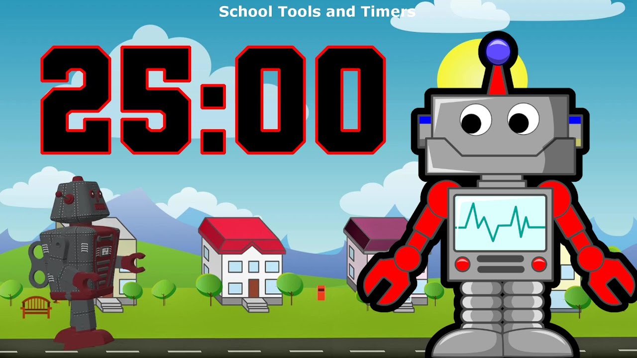 25 Minute Countdown Timer - Robot Giant! 🤖