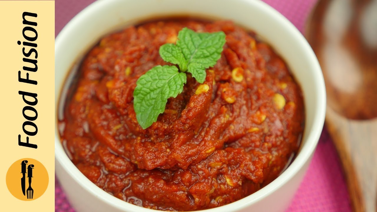 Kashmiri lal Mirch Ki Chutney Recipe By Food Fusion