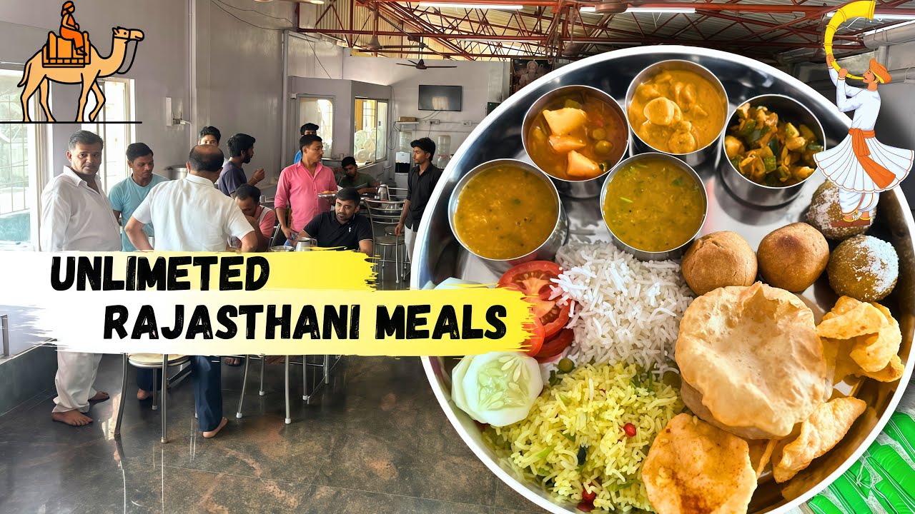 வெரும் ரூ.150/- க்கு Unlimited ராஜஸ்தானி Meals in Sowcarpet | Chamunda Bojnalaya Rajasthan meals