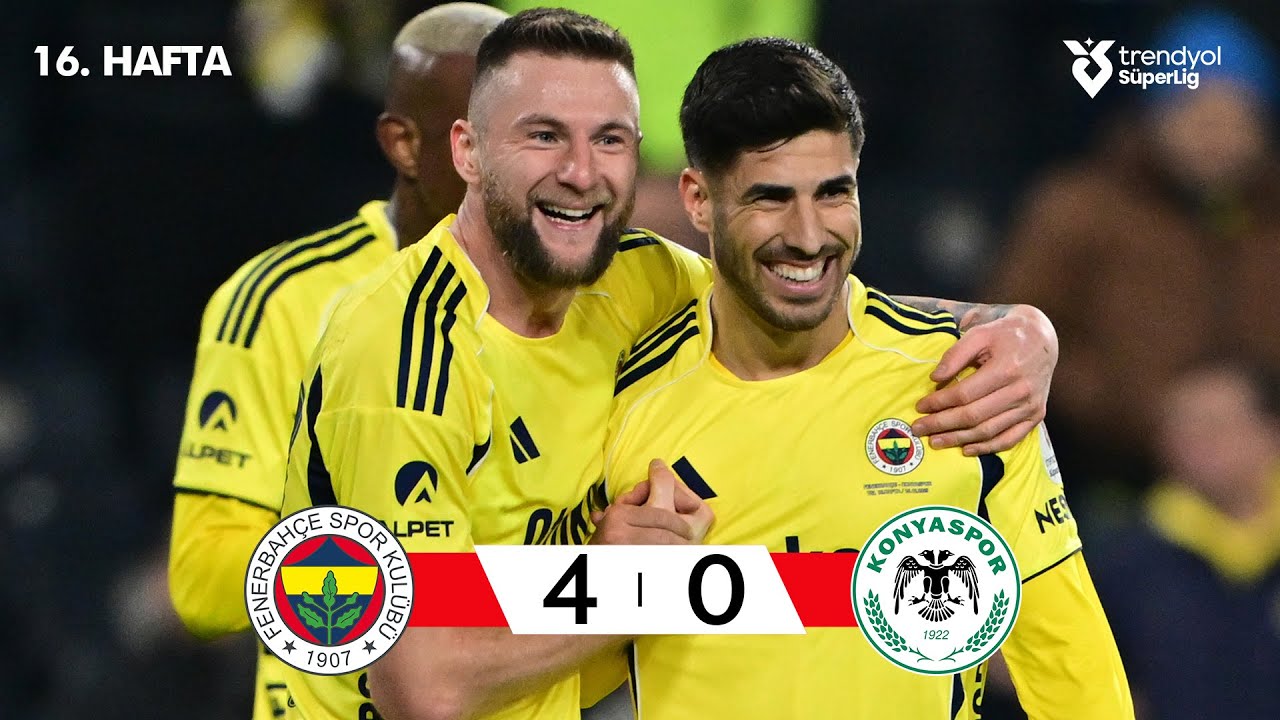 Fenerbah&ccedil;e (4-0) Konyaspor - Highlights/&Ouml;zet | Trendyol S&uuml;per Lig - 2025/26
