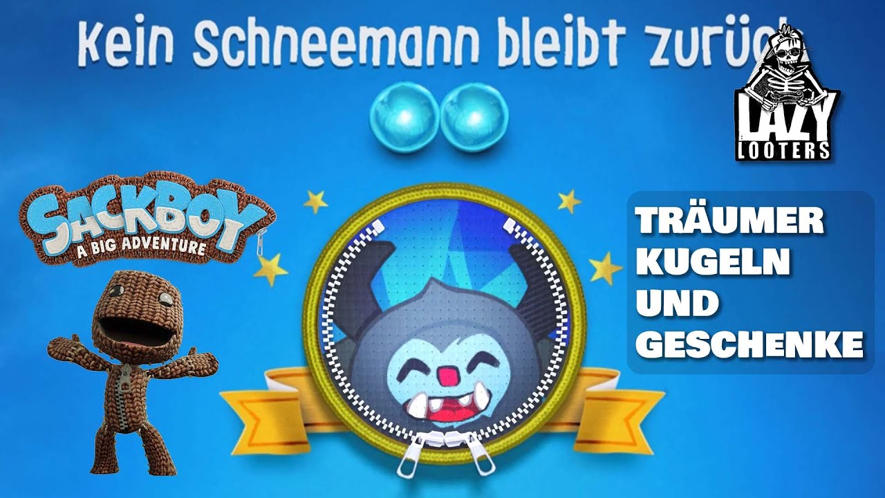 Sackboy - Kein Schneemann bleibt zurück - Alle Träumerkugeln und Geschenke