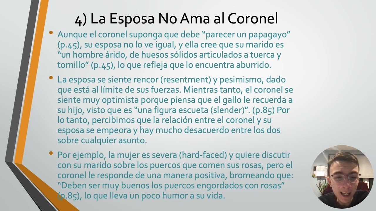 La Relación entre el Coronel y su Esposa​