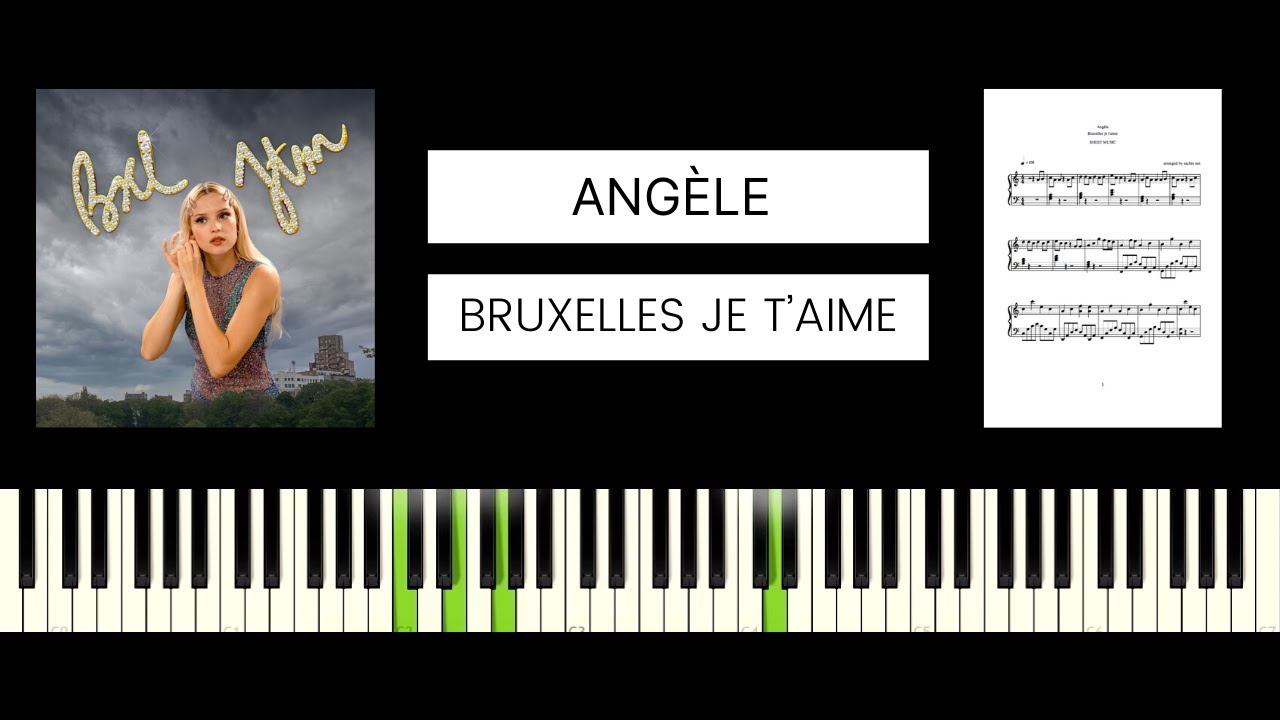 Angèle - Bruxelles je t'aime (BEST PIANO TUTORIAL & COVER)