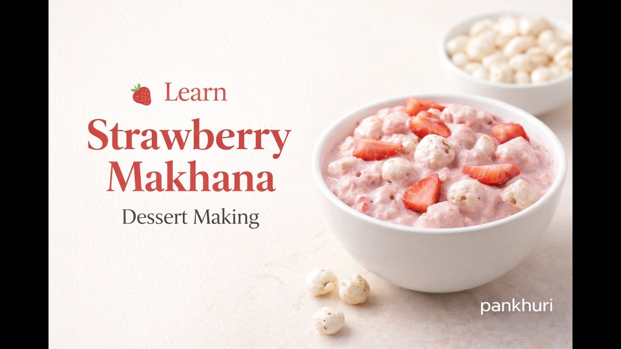 Strawberry Makhana Dessert | Live Session | Ask Pankhuri