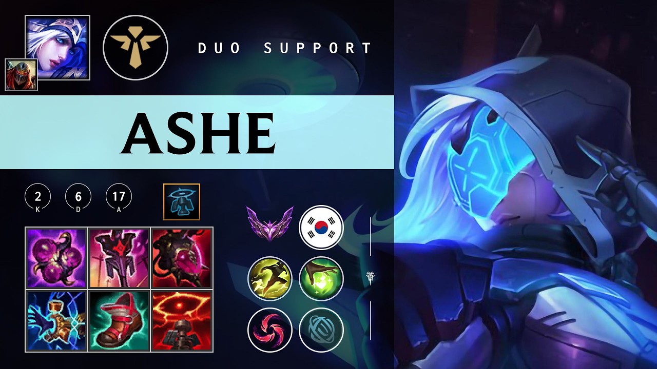 Ashe Support vs Kennen - KR Master Patch 26.04