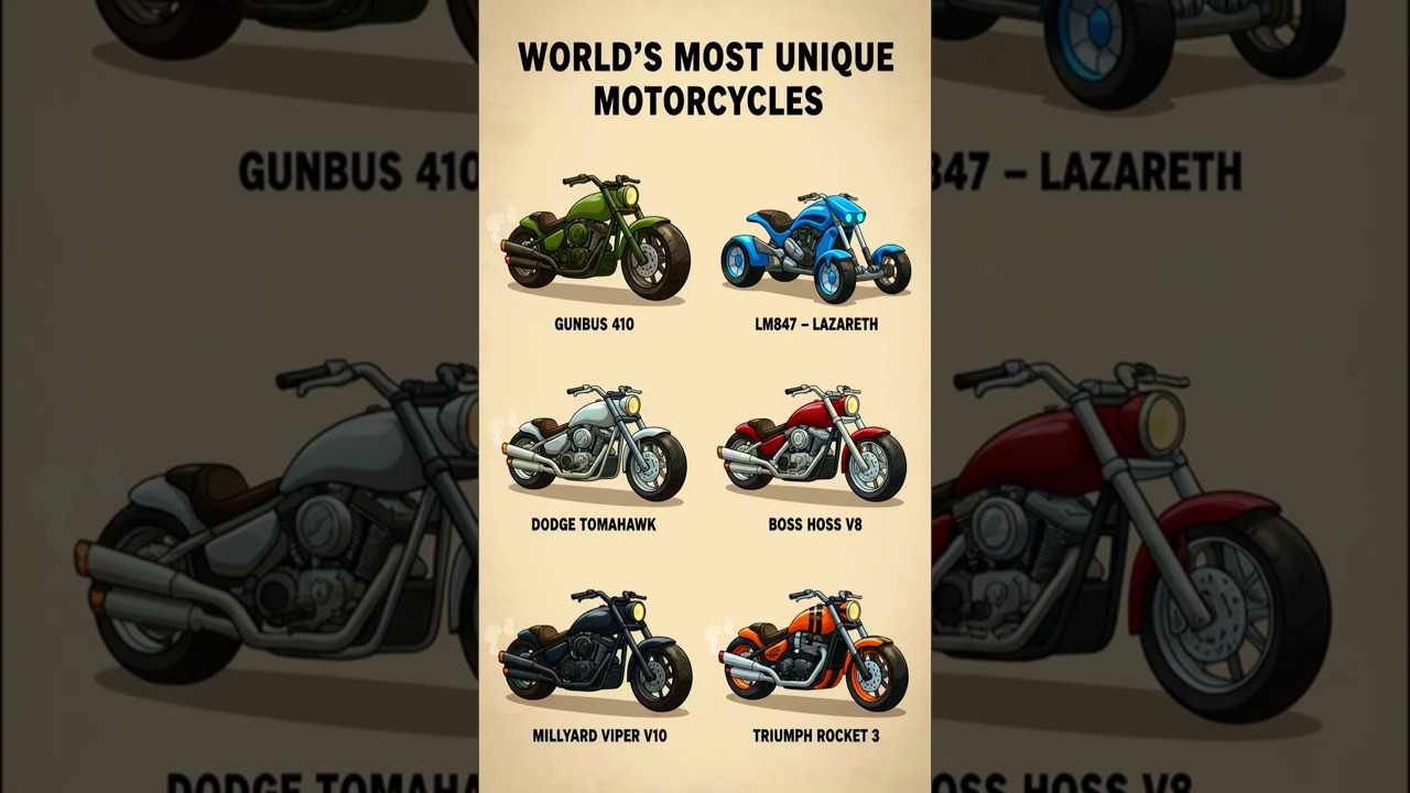 You Won’t Believe These Motorcycles Are Real! 🏍️🔥