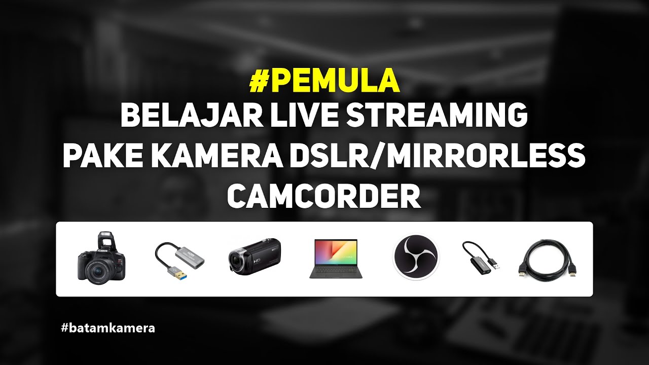 Panduan Pemula Cara Live Streaming Pake Kamera, OBS Studio, Alat Apa Saja Yang di Perlukan, Kabel