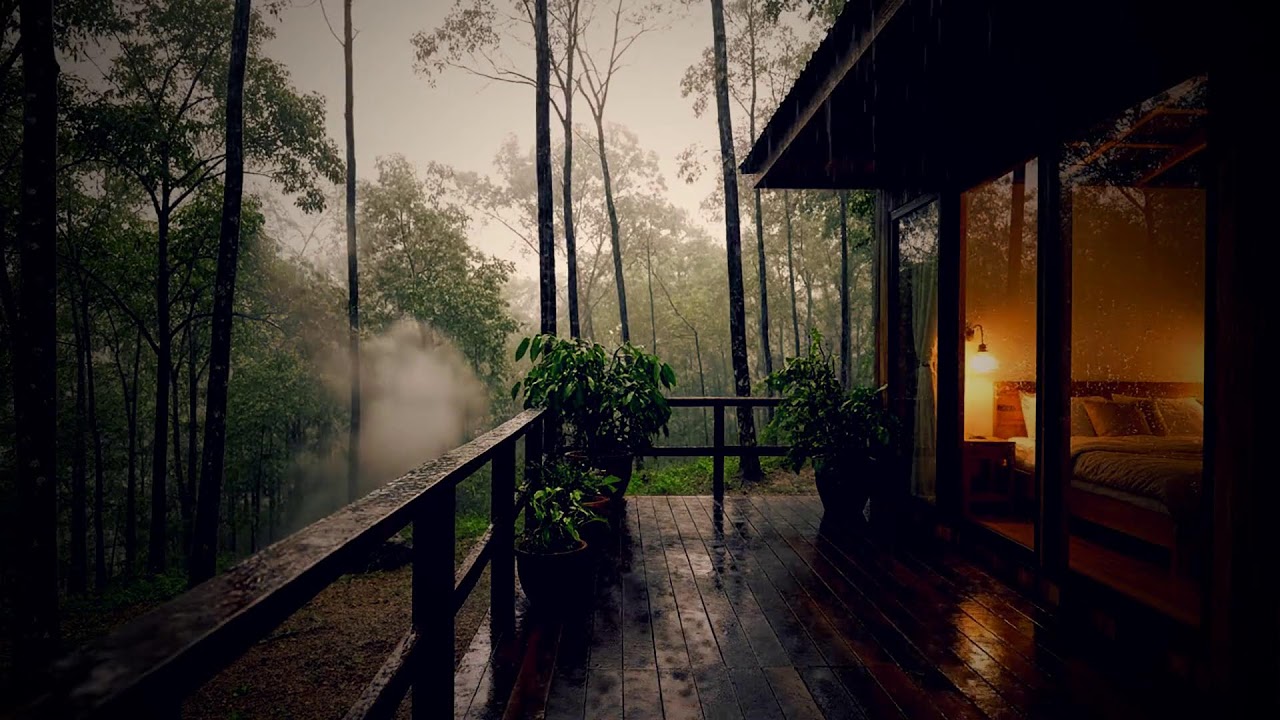 Relaxing Music for Healing Night 🌙 Stress Reduction, Deep Relaxation, Sleep Well, Rain Sound