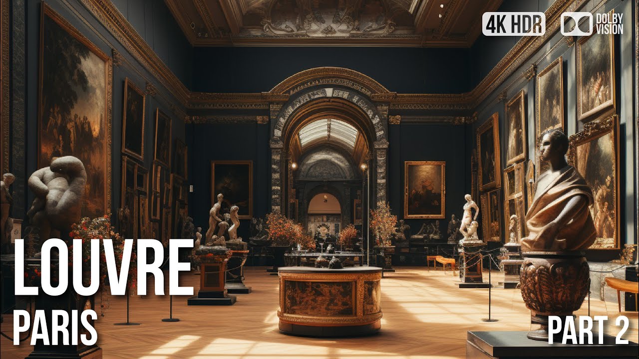 Louvre Museum Paris - Napoleon Apartments - Walking Tour | 4K 🇫🇷
