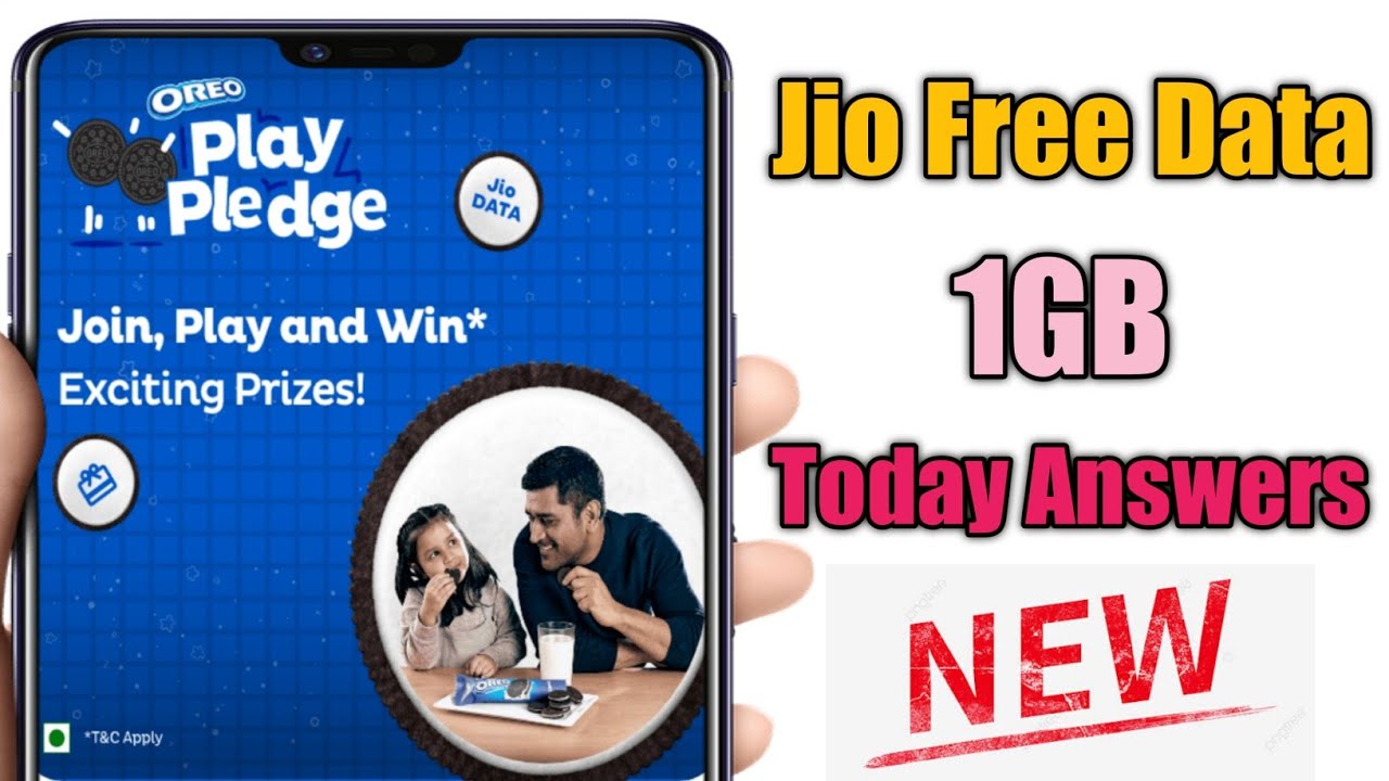 Jio New Offer Free Data | Unlimited Oreo Play Pledge Today Answers 18 February 2021 How To Claim New