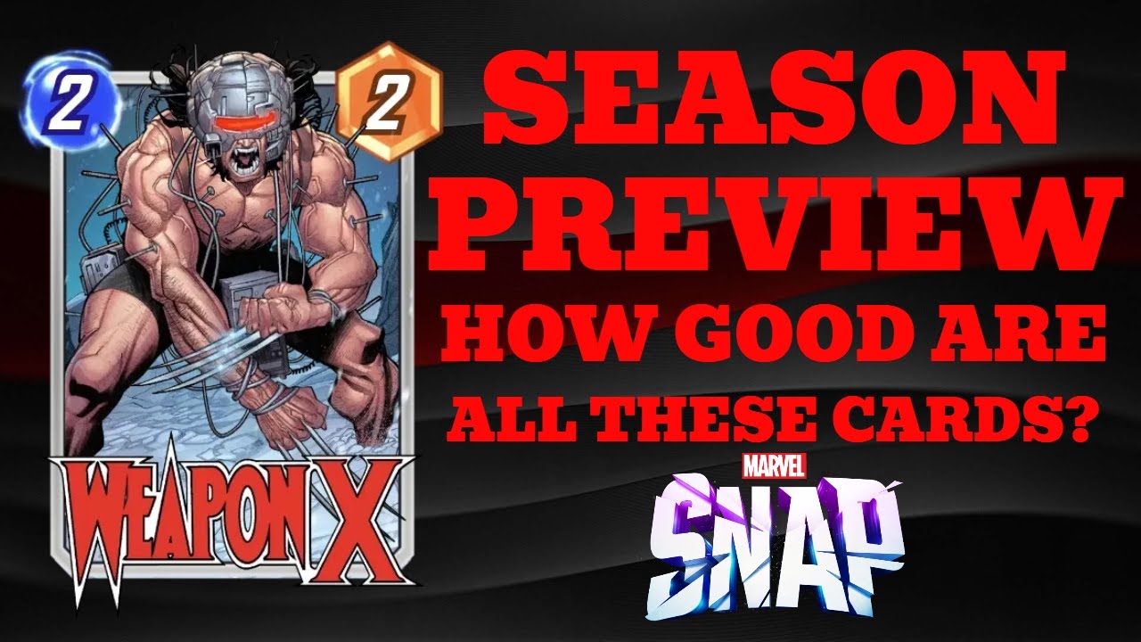 SEASON PREVIEW for December's cards - MARVEL SNAP