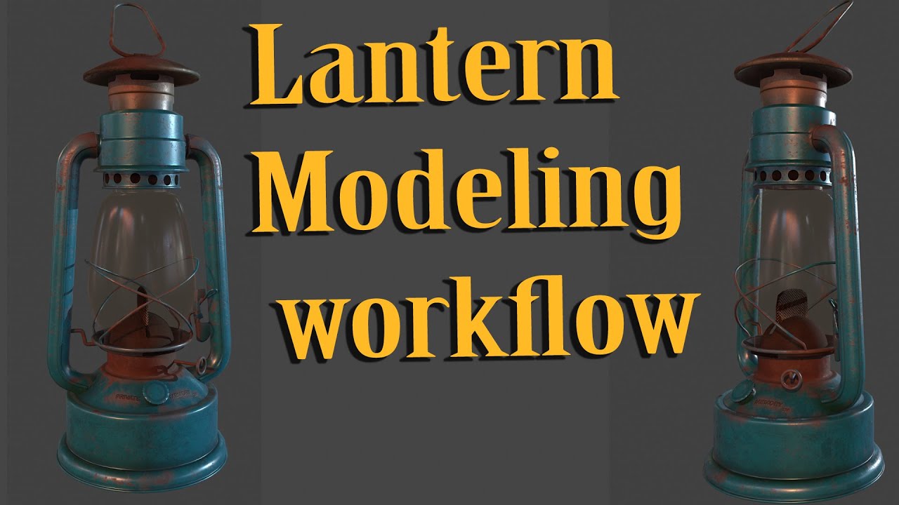 lantern Modeling and texturing in Maya 2018 part 1