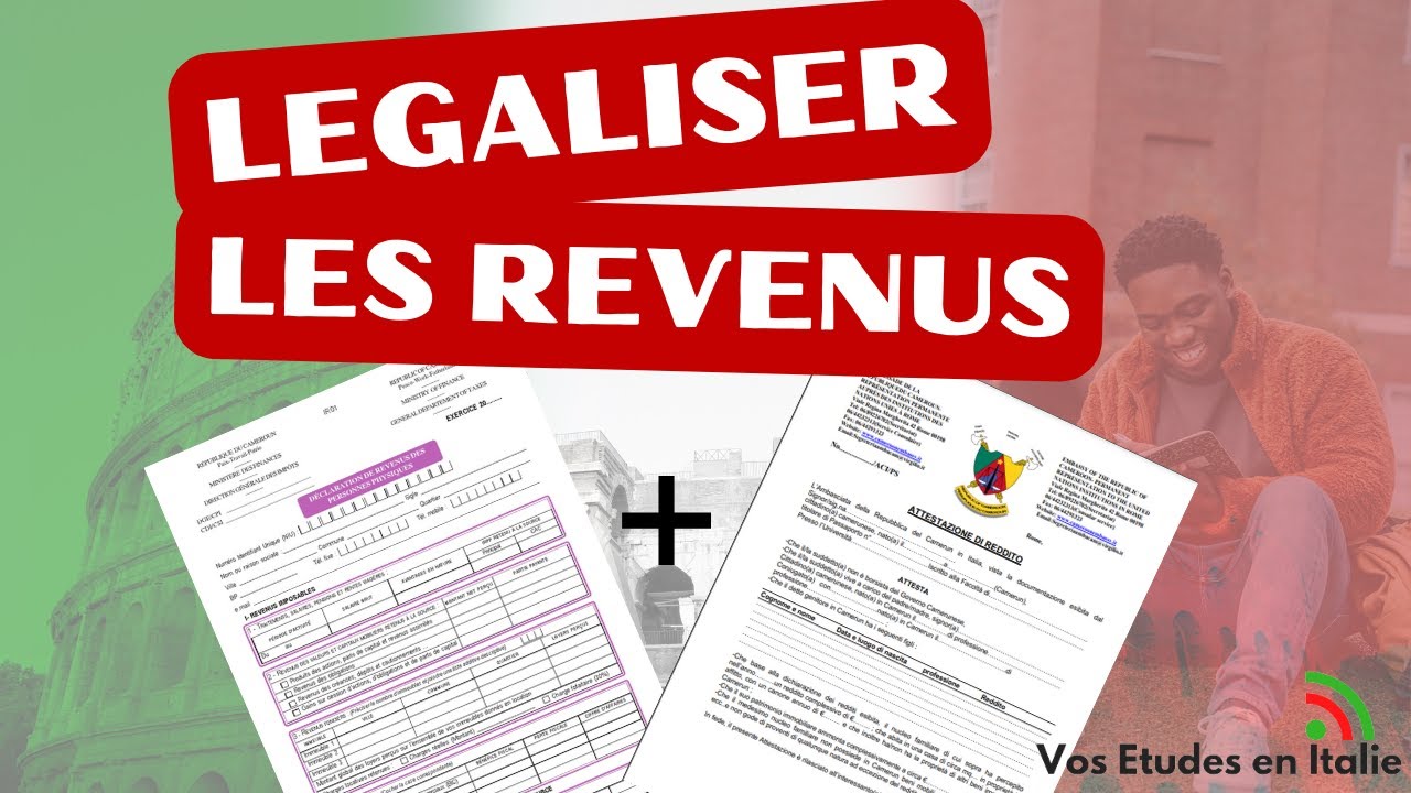 Comment LEGALISER LES REVENUS pour avoir la Bourse &agrave; l'Universit&eacute; en Italie?