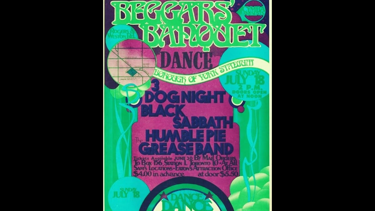 Black Sabbath :: Live @ Beggar's Banquet, York Stadium, Toronto, ON, Canada, 7/18/71
