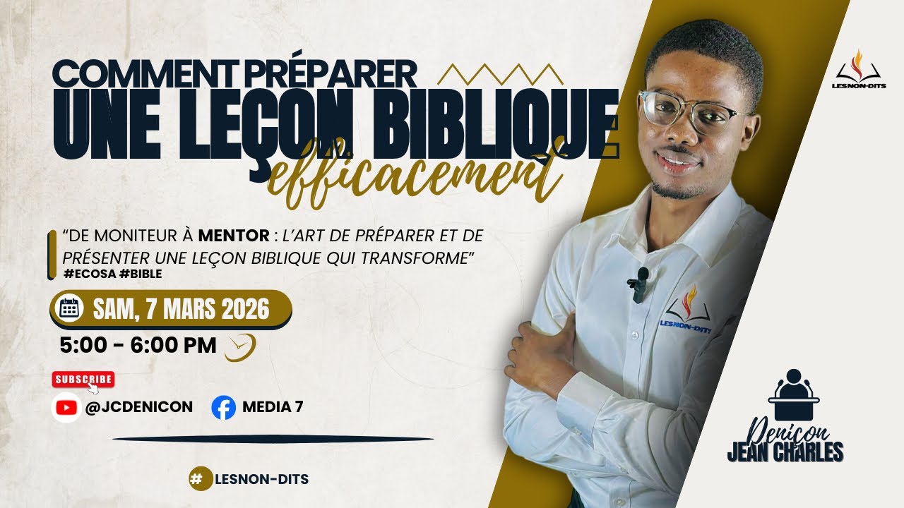 COMMENT PRÉPARER UNE LEÇON BIBLIQUE EFFICACEMENT | Deniçon