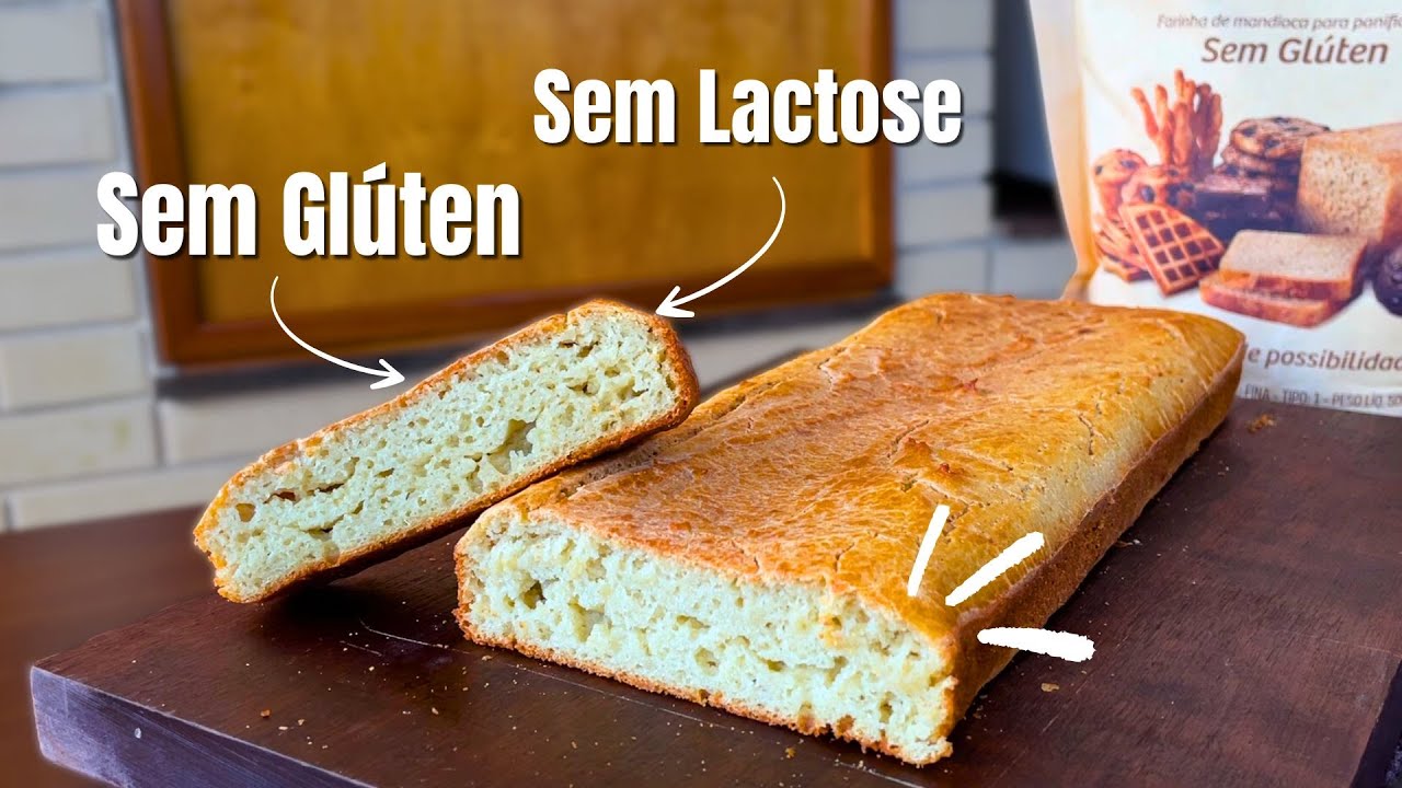 Faça pão sem glúten e sem lactose - Barato e fácil de fazer!😍