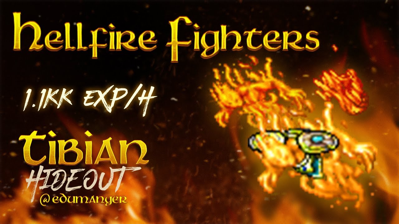 Tibian Hideout | Hellfire Fighters Hunt & Bestiary Guide | Solo ED/MS 150+ (1.1kk exp/h)