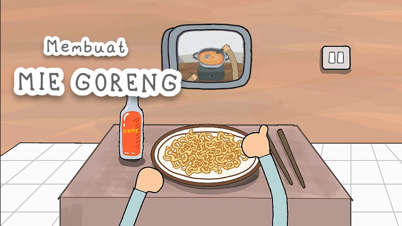 MIE GORENG🍜 -ANIMASI MEMASAK