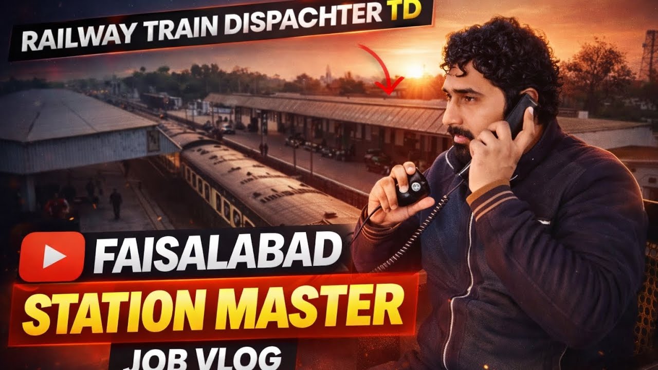 TRAIN DISPATCHER DUTY VLOG FAISALABAD STATION INSIDE PAKISTAN RAILWAY BEAUTIFUL SUNSET VIEW