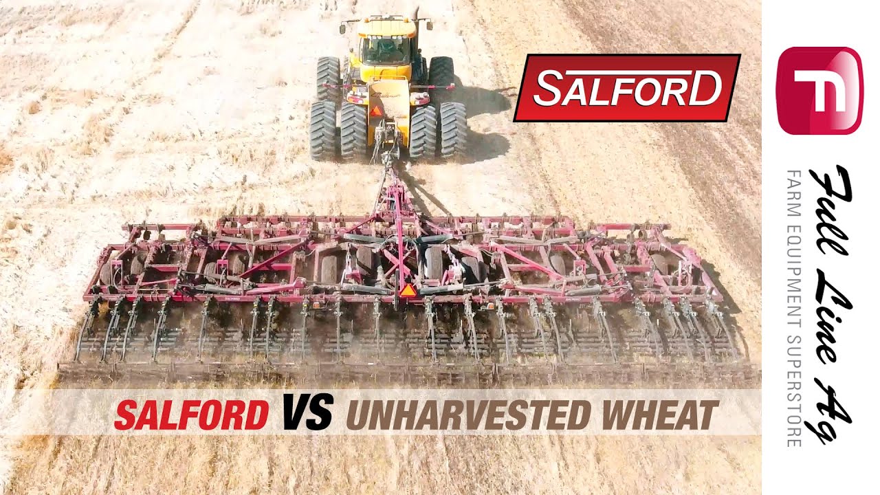 Salford 2100 Series Vertical Tillage in Unharvested Wheat - Spring of 2020