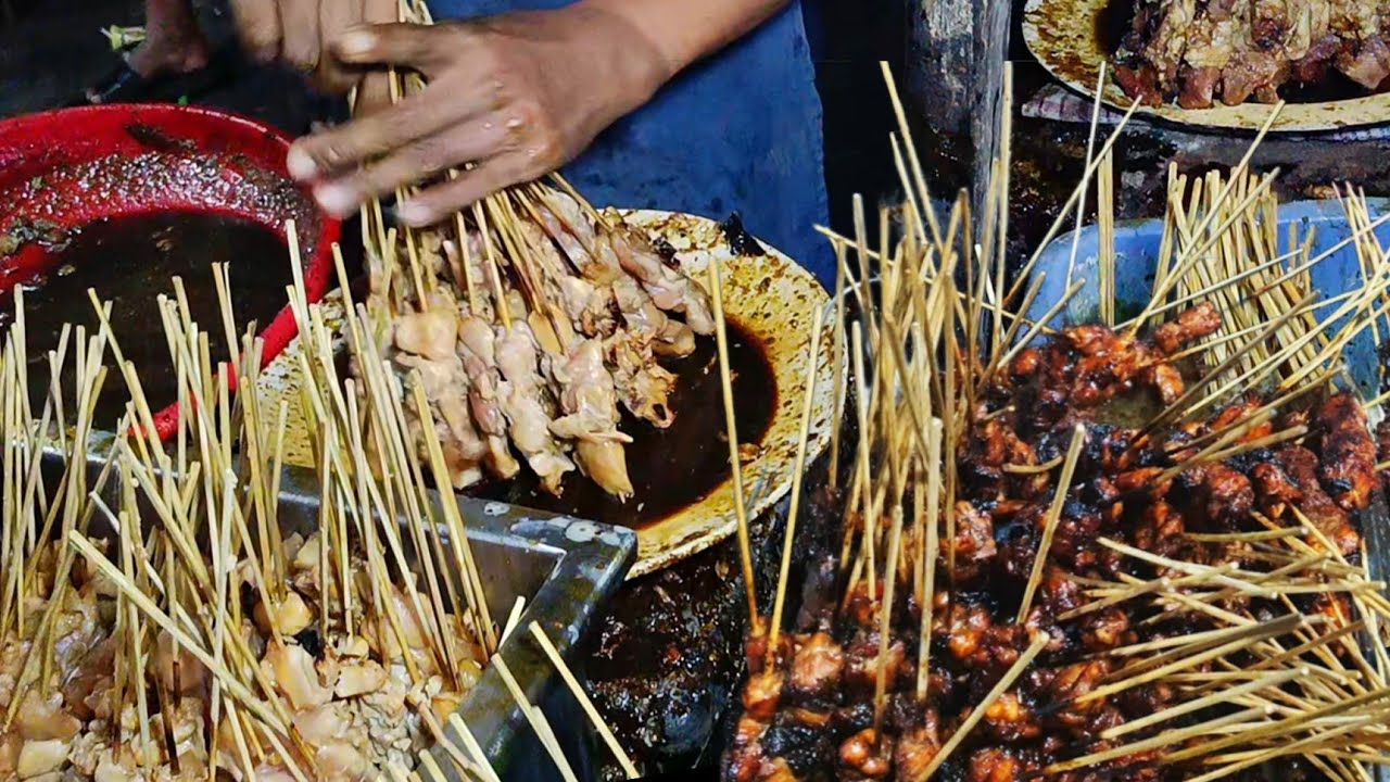 SETIAP HARI RIBUAN SATE DI SINI LUDES DISERBU PEMBELI‼️SATE PALING RAME DI SURABAYA