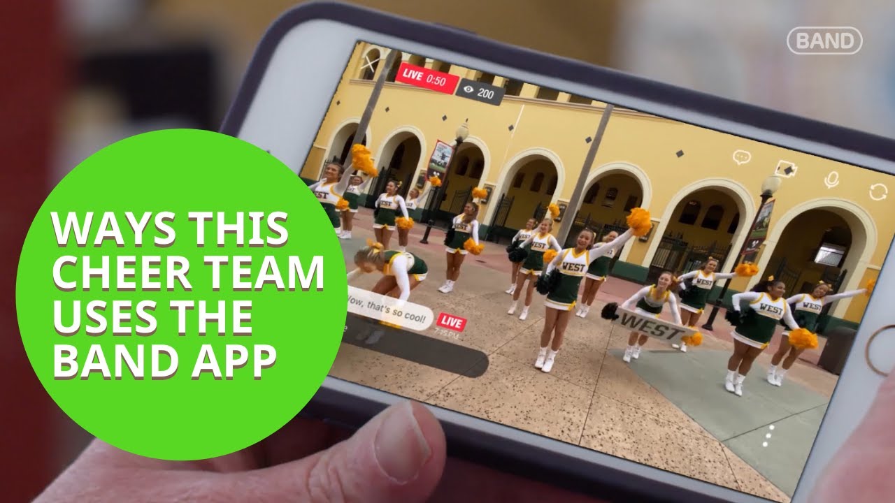 High School Cheer Team Uses the BAND app