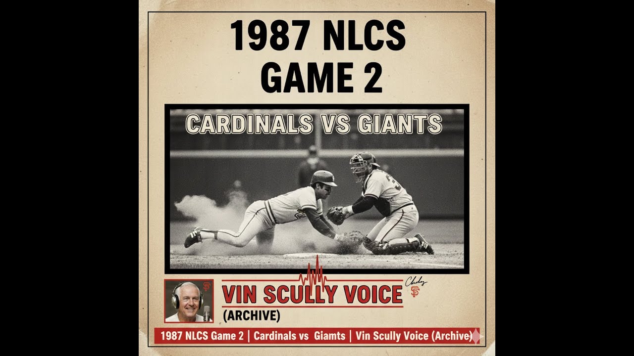 1987 NLCS Game 2 | Cardinals vs Giants | Vin Scully Voice (Archive)