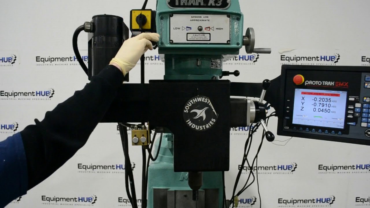 Southwestern Industries K3SC-3 3 Axis CNC Milling Machine w/ Proto Trak SMX Controller, SWI