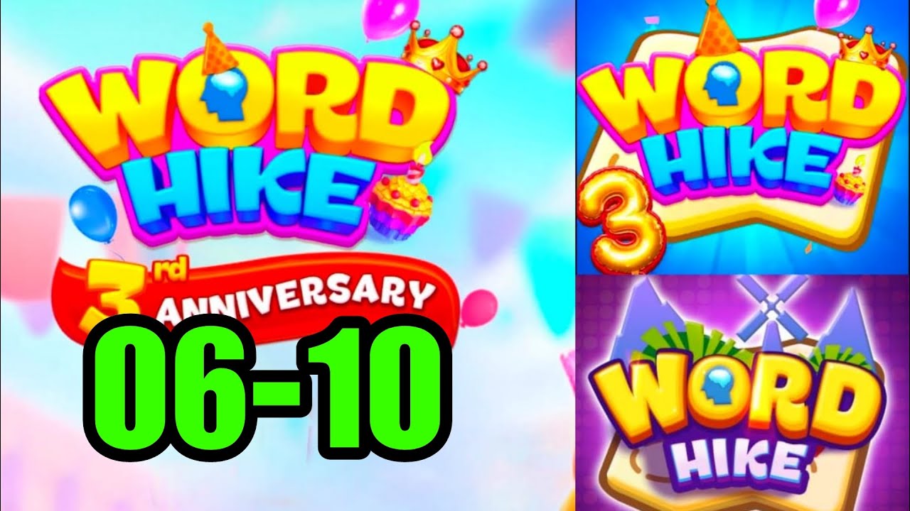 WORD HIKE level 6 7 8 9 10